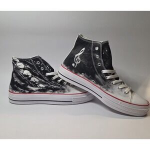 Sheet Music, Flute, Treble Clef, High Top Shoes